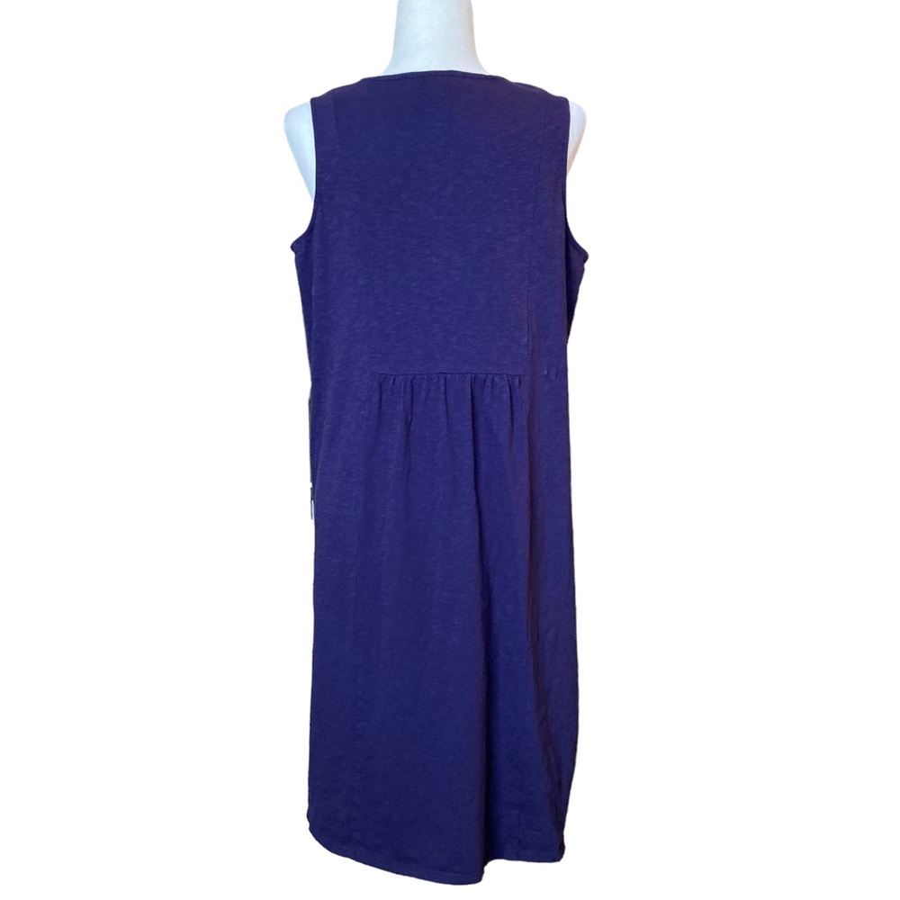J Jill Women's dark blue sleeveless jersey knit dress, Sz M - Picture 11 of 16